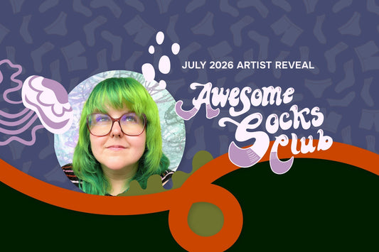 Awesome Socks Club’s June 2026 Artist: Meg Hunt