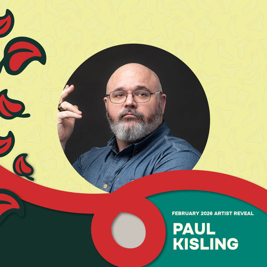 Awesome Socks Club’s February 2026 Artist: Paul Kisling