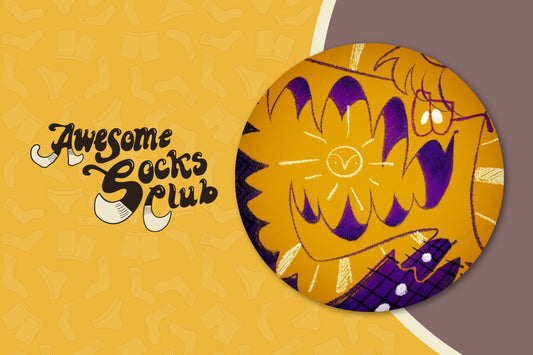 Awesome Socks Club’s November 2025 Artist: Cameron/Spike (crocojaws)