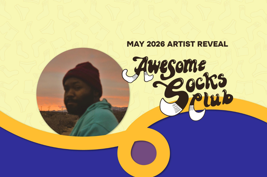 Awesome Socks Club’s May 2026 Artist: Jordan Mitchell