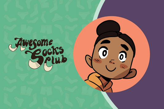 Awesome Socks Club’s Dec 2025 Artist: Georgia Henderson