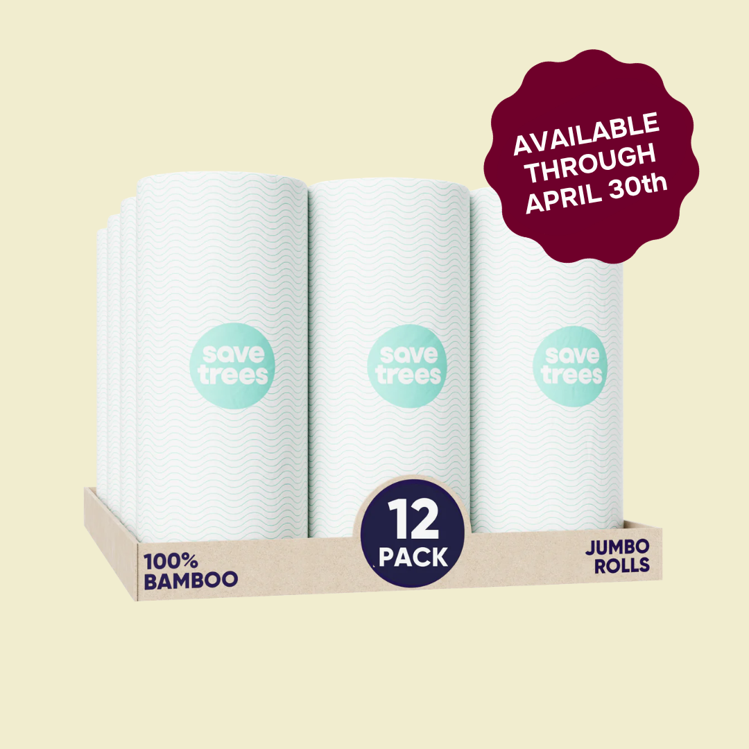 Bamboo Paper Towel Rolls - 12 pack