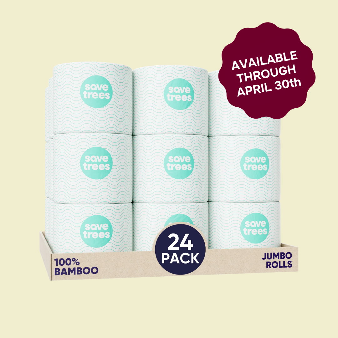 Bamboo Toilet Paper Rolls - 24 pack