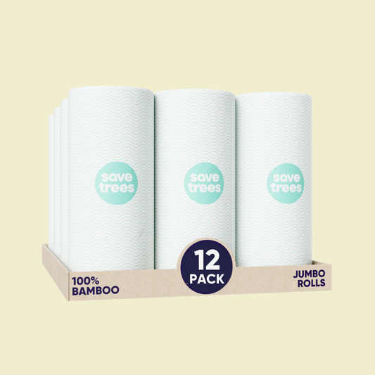 Bamboo Paper Towel Rolls - 12 pack