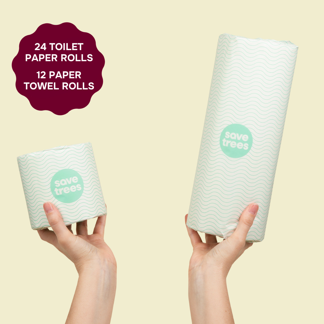 Bamboo Toilet Paper and Paper Towel Bundle